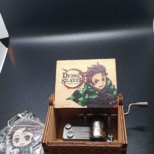 Demon slayer music box with key chain